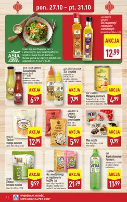 Aldi - gazetka promocyjna Smakowita podróż do Azji! od poniedziałku 27.10 do piątku 31.10 - strona 2 Aldi - gazetka promocyjna Smakowita podróż do Azji! od poniedziałku 27.10 do piątku 31.10 - strona 2