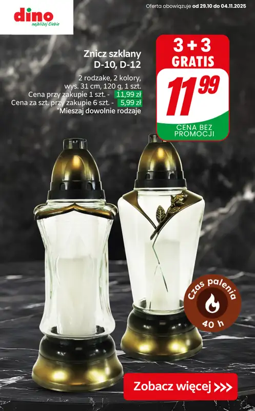 Dino - gazetka promocyjna SUPER promocje na znicze i wkłady!   - strona 2