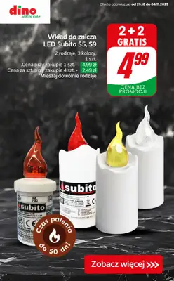 Dino - gazetka promocyjna SUPER promocje na znicze i wkłady! od czwartku 30.10 do wtorku 04.11 - strona 9 Dino - gazetka promocyjna SUPER promocje na znicze i wkłady! od czwartku 30.10 do wtorku 04.11 - strona 9