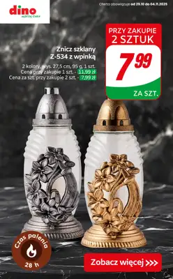 Dino - gazetka promocyjna SUPER promocje na znicze i wkłady! od czwartku 30.10 do wtorku 04.11 - strona 6 Dino - gazetka promocyjna SUPER promocje na znicze i wkłady! od czwartku 30.10 do wtorku 04.11 - strona 6