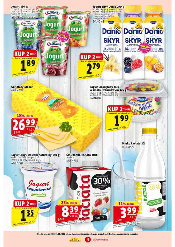 Prim Market - gazetka promocyjna Gazetka od czwartku 30.10 do 艣rody 05.11 - strona 4 Prim Market - gazetka promocyjna Gazetka od czwartku 30.10 do 艣rody 05.11 - strona 4