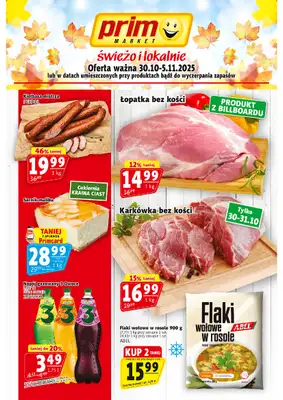 Prim Market - gazetka promocyjna Gazetka od czwartku 30.10 do środy 05.11 Prim Market - gazetka promocyjna Gazetka od czwartku 30.10 do środy 05.11