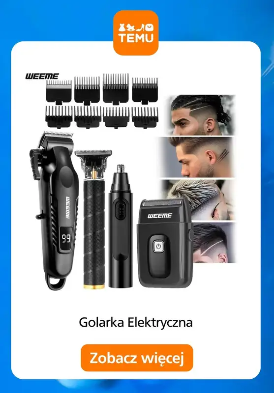 Temu - gazetka promocyjna Golarki elektryczne w supercenach od środy 29.10  - strona 8