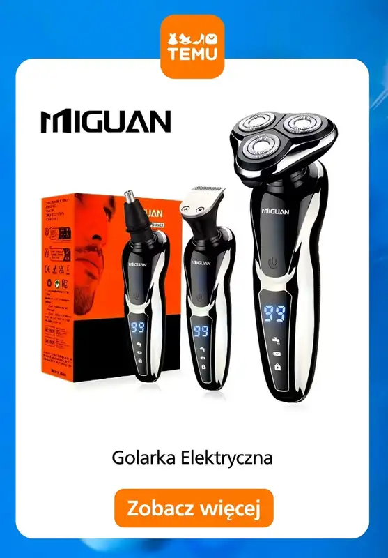 Temu - gazetka promocyjna Golarki elektryczne w supercenach od środy 29.10  - strona 10