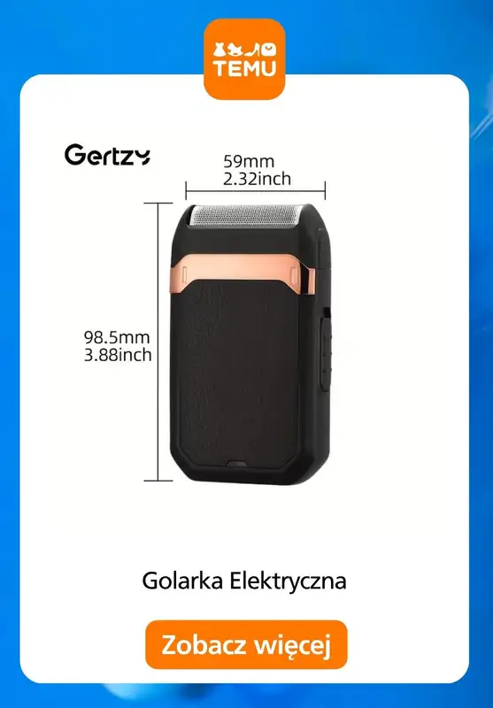 Temu - gazetka promocyjna Golarki elektryczne w supercenach od środy 29.10  - strona 14