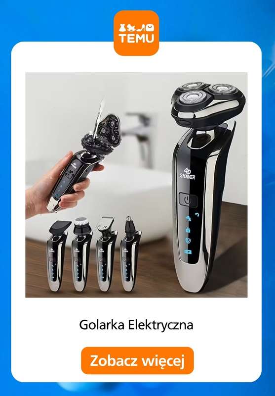 Temu - gazetka promocyjna Golarki elektryczne w supercenach od środy 29.10  - strona 15