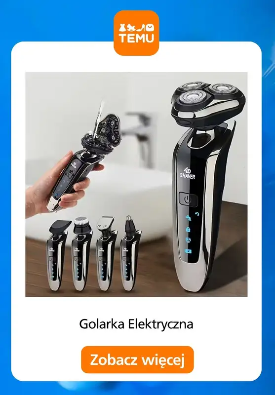 Temu - gazetka promocyjna Golarki elektryczne w supercenach od środy 29.10  - strona 15