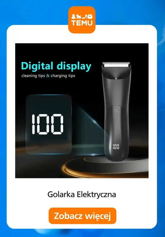 Temu - gazetka promocyjna Golarki elektryczne w supercenach od środy 29.10  - strona 5