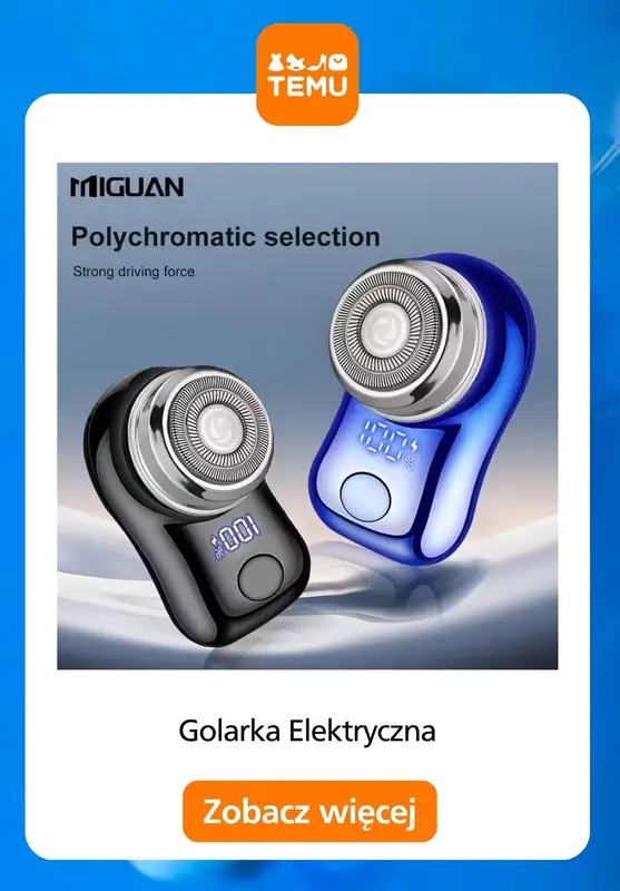 Temu - gazetka promocyjna Golarki elektryczne w supercenach od środy 29.10  - strona 9