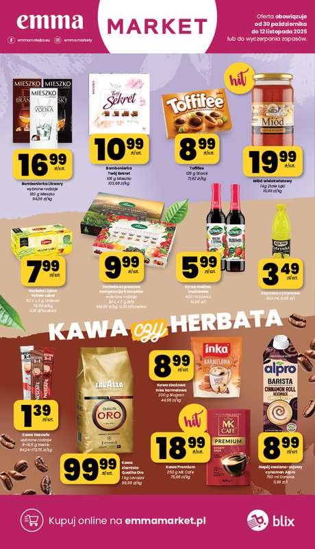 emma MARKET - gazetka promocyjna Gazetka od czwartku 30.10 do 艣rody 12.11 - strona 13 emma MARKET - gazetka promocyjna Gazetka od czwartku 30.10 do 艣rody 12.11 - strona 13