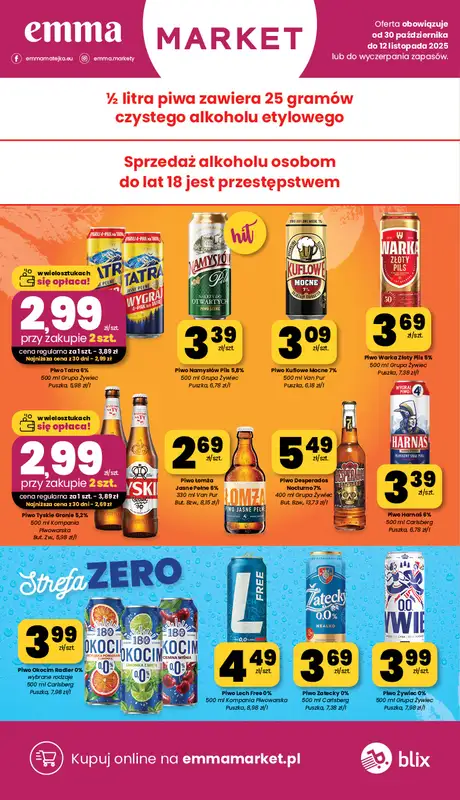 emma MARKET - gazetka promocyjna Gazetka od czwartku 30.10 do środy 12.11 - strona 17