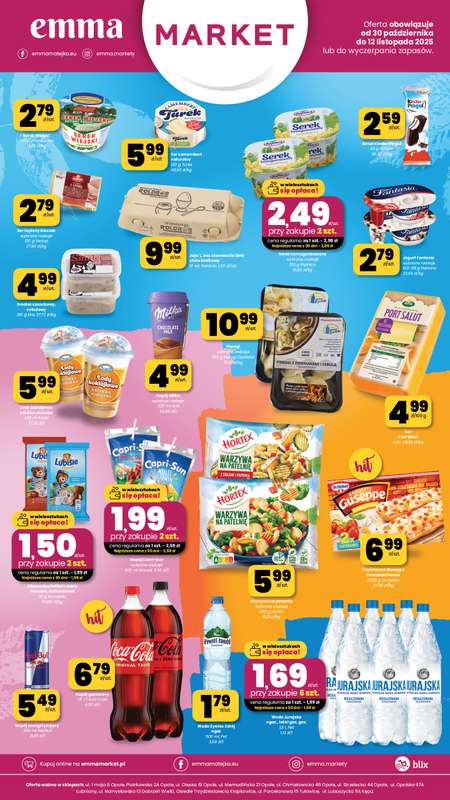 emma MARKET - gazetka promocyjna Plakaty promocyjne od czwartku 30.10 do 艣rody 12.11 emma MARKET - gazetka promocyjna Plakaty promocyjne od czwartku 30.10 do 艣rody 12.11