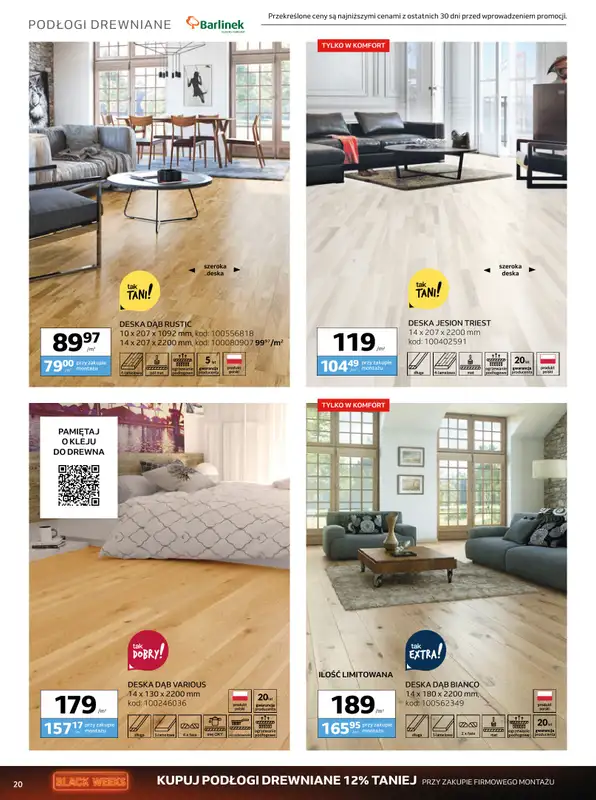 Komfort - gazetka promocyjna Gazetka od środy 29.10 do wtorku 02.12 - strona 20