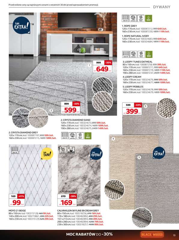 Komfort - gazetka promocyjna Gazetka od środy 29.10 do wtorku 02.12 - strona 13