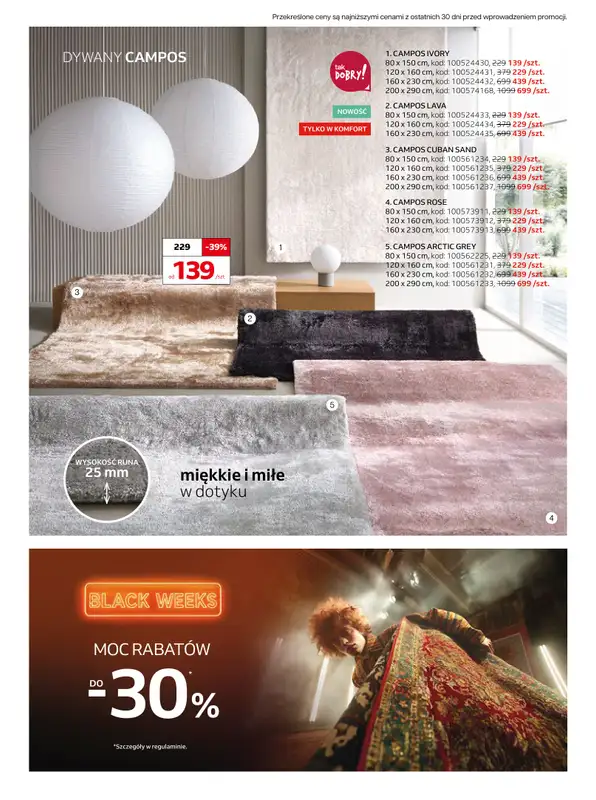Komfort - gazetka promocyjna Gazetka od środy 29.10 do wtorku 02.12 - strona 10