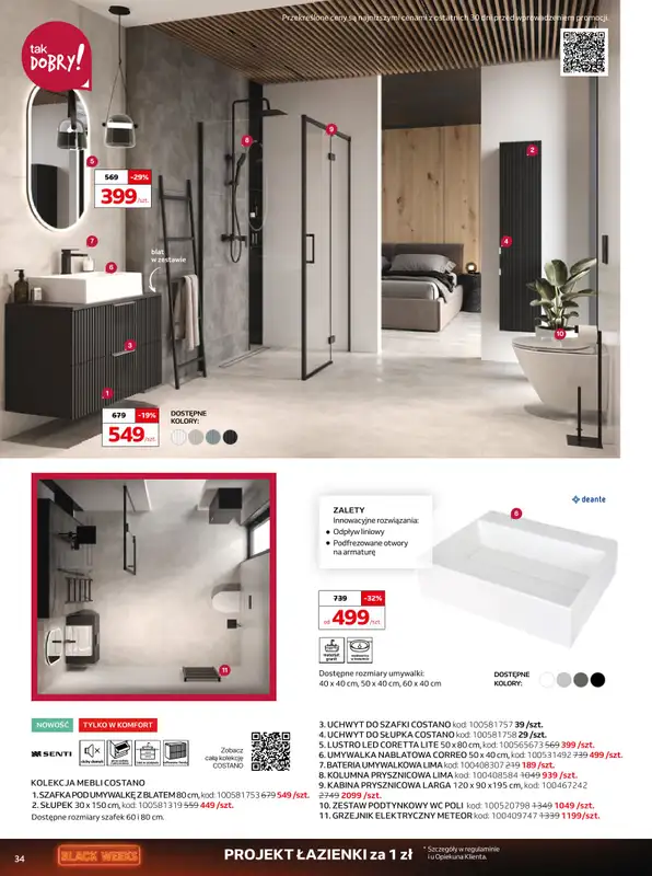 Komfort - gazetka promocyjna Gazetka od środy 29.10 do wtorku 02.12 - strona 34