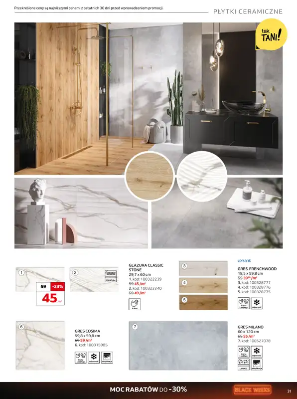 Komfort - gazetka promocyjna Gazetka od środy 29.10 do wtorku 02.12 - strona 31