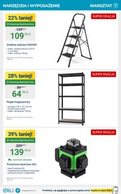 Erli - gazetka promocyjna Wielka promocja: warsztat i ogród! od czwartku 30.10 do niedzieli 02.11 - strona 3