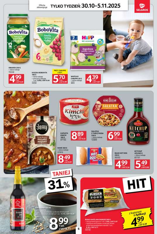Selgros - gazetka promocyjna Jeszcze więcej super promocji! od czwartku 30.10 do środy 05.11 - strona 6