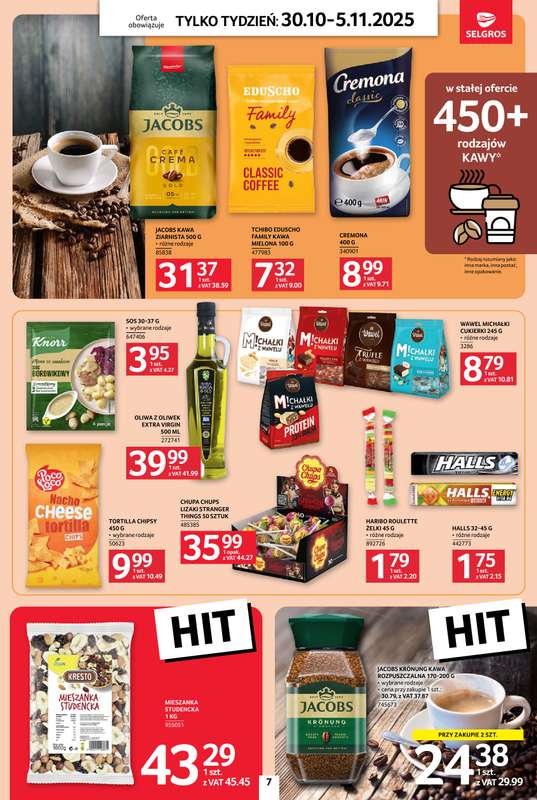 Selgros - gazetka promocyjna Jeszcze wi臋cej super promocji! od czwartku 30.10 do 艣rody 05.11 - strona 7 Selgros - gazetka promocyjna Jeszcze wi臋cej super promocji! od czwartku 30.10 do 艣rody 05.11 - strona 7