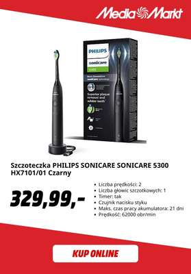 Szczoteczka PHILIPS SONICARE SONICARE 5300 HX7101/01 Czarny