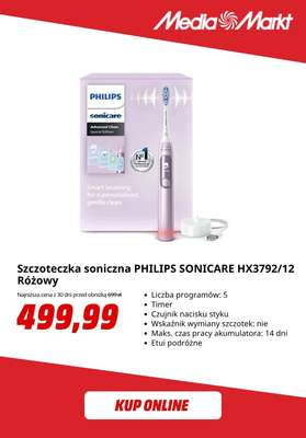Szczoteczka soniczna PHILIPS SONICARE HX3792/12 Różowy