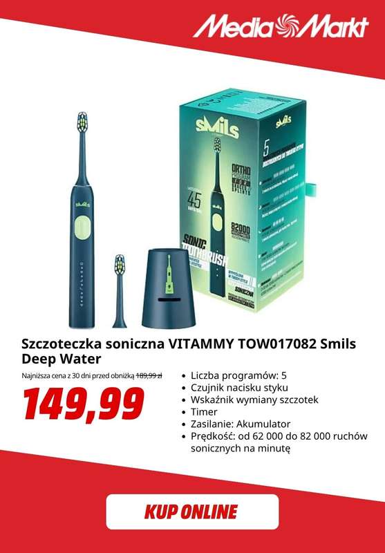 Media Markt - gazetka promocyjna Szczoteczki soniczne już od 149,99 zł od środy 29.10 do wtorku 11.11 - strona 4