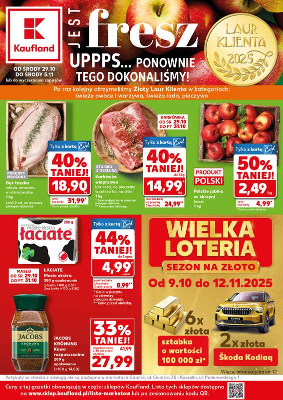 Kaufland - gazetka promocyjna Oferta Kaufland od 艣rody 29.10 do 艣rody 05.11 Kaufland - gazetka promocyjna Oferta Kaufland od 艣rody 29.10 do 艣rody 05.11