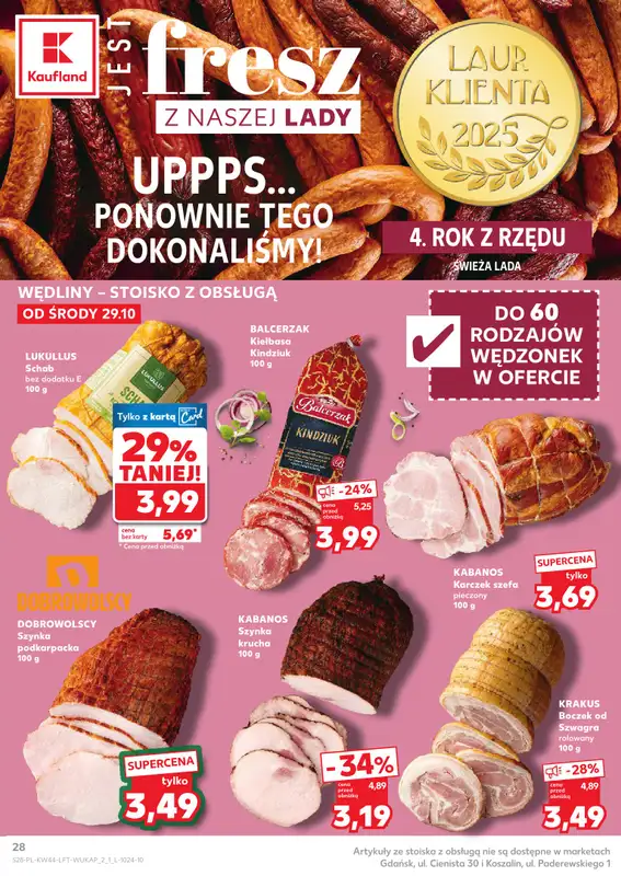 Kaufland - gazetka promocyjna Oferta Kaufland od środy 29.10 do środy 05.11 - strona 28