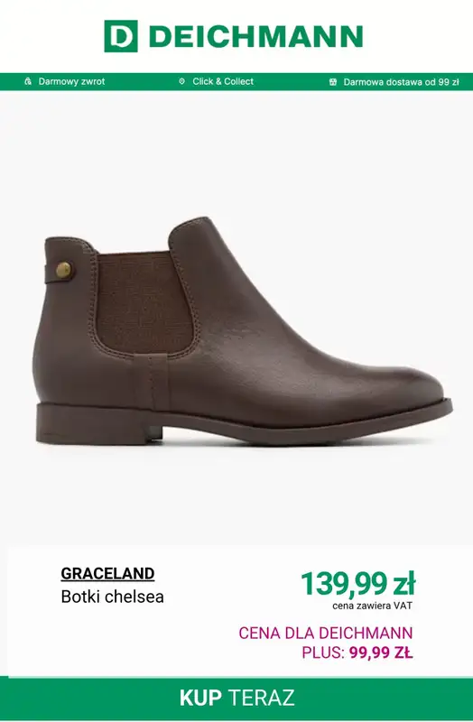 Deichmann - gazetka promocyjna -40 zł na zakupy w Deichmann Plus od środy 29.10 do czwartku 13.11 - strona 6