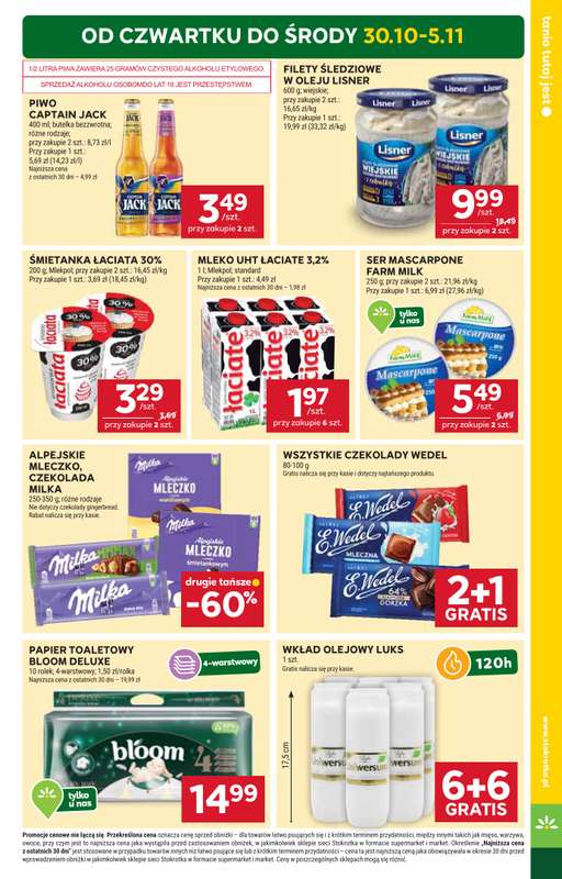 Stokrotka - gazetka promocyjna Gazetka Market od czwartku 30.10 do 艣rody 05.11 - strona 3 Stokrotka - gazetka promocyjna Gazetka Market od czwartku 30.10 do 艣rody 05.11 - strona 3