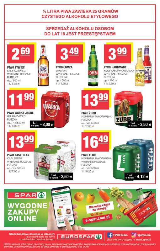 SPAR - gazetka promocyjna Gazetka Eurospar od środy 05.11 do niedzieli 16.11 - strona 16