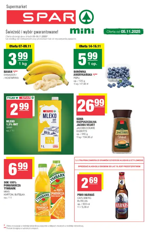 SPAR - gazetka promocyjna Gazetka Spar Mini  