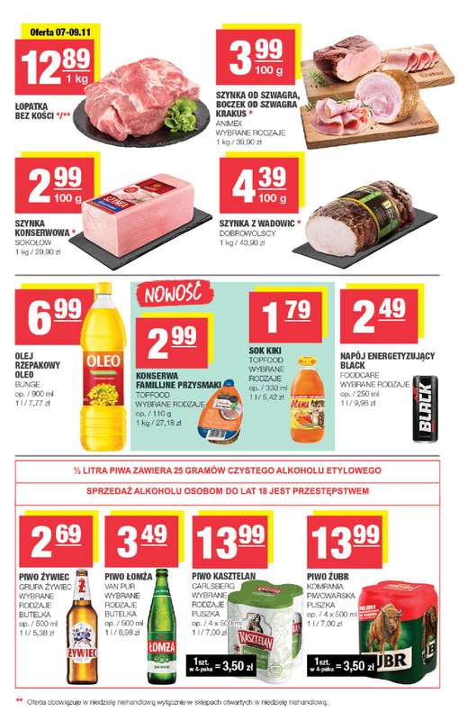 SPAR - gazetka promocyjna Gazetka Spar Mini od środy 05.11 do niedzieli 16.11 - strona 3