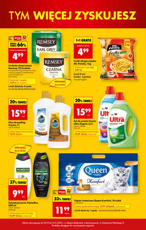 Biedronka - gazetka promocyjna BIEDRONKA WIELKIE OTWARCIE! BARTOSZYCE, ul. Rotmistrza Pileckiego 8 od czwartku 30.10 do soboty 08.11 - strona 7