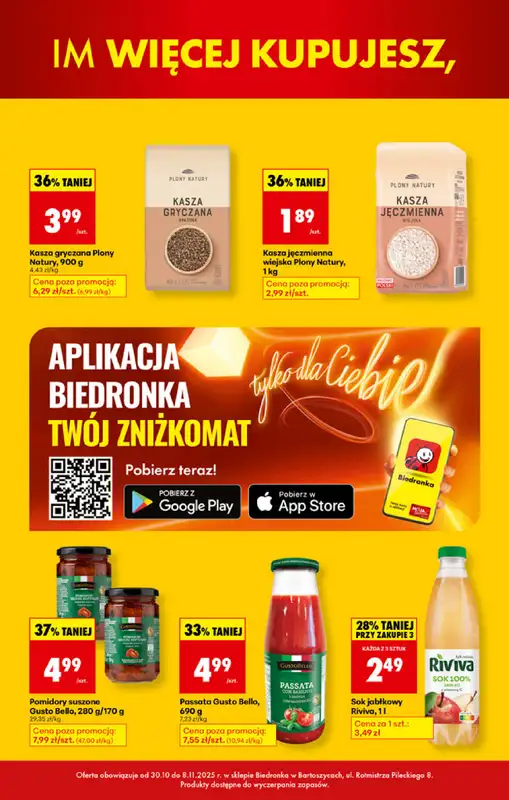 Biedronka - gazetka promocyjna BIEDRONKA WIELKIE OTWARCIE! BARTOSZYCE, ul. Rotmistrza Pileckiego 8 od czwartku 30.10 do soboty 08.11 - strona 6