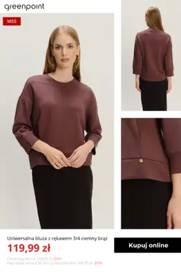 Greenpoint - gazetka promocyjna Kolor Alert: Modne brązy od środy 29.10  - strona 4 Greenpoint - gazetka promocyjna Kolor Alert: Modne brązy od środy 29.10  - strona 4