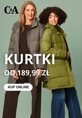 C&A - gazetka promocyjna Kurtki damskie od 189,99 zł od środy 29.10  C&A - gazetka promocyjna Kurtki damskie od 189,99 zł od środy 29.10