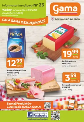 Gama - gazetka promocyjna Gazetka od czwartku 30.10 do wtorku 11.11