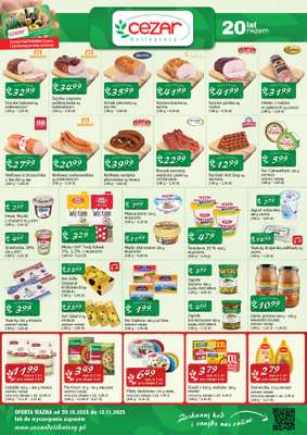 CEZAR Delikatesy - gazetka promocyjna Gazetka od czwartku 30.10 do środy 12.11