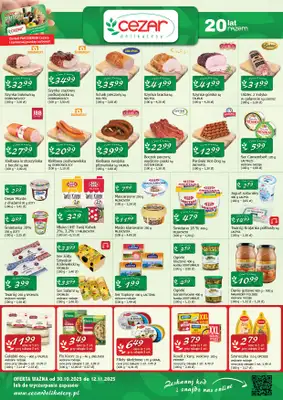 CEZAR Delikatesy - gazetka promocyjna Gazetka od czwartku 30.10 do środy 12.11