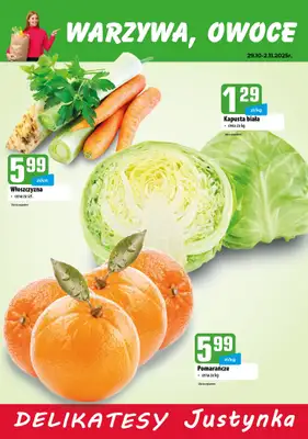 Delikatesy Justynka - gazetka promocyjna Plakaty promocyjne od czwartku 30.10 do niedzieli 02.11 - strona 2 Delikatesy Justynka - gazetka promocyjna Plakaty promocyjne od czwartku 30.10 do niedzieli 02.11 - strona 2