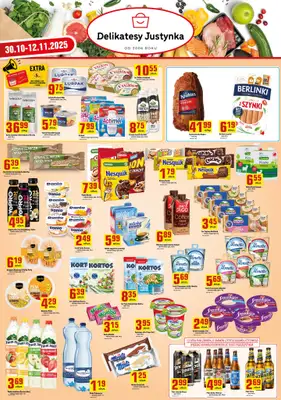Delikatesy Justynka - gazetka promocyjna Plakaty promocyjne od czwartku 30.10 do środy 12.11 - strona 3