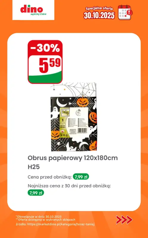Dino - gazetka promocyjna Specjalna oferta na 30.10.2025 - promocje spoza gazetki od czwartku 30.10 do czwartku 30.10 - strona 8