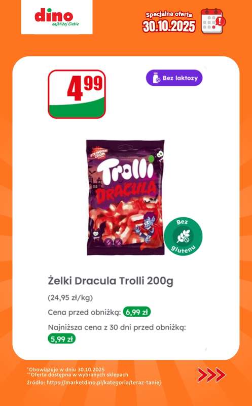 Dino - gazetka promocyjna Specjalna oferta na 30.10.2025 - promocje spoza gazetki od czwartku 30.10 do czwartku 30.10 - strona 5
