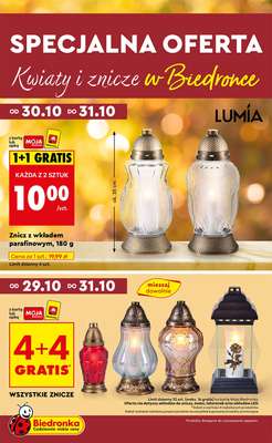 #ZNICZE - gazetka promocyjna Biedronka I Kwiaty i znicze od czwartku 30.10 do piątku 31.10