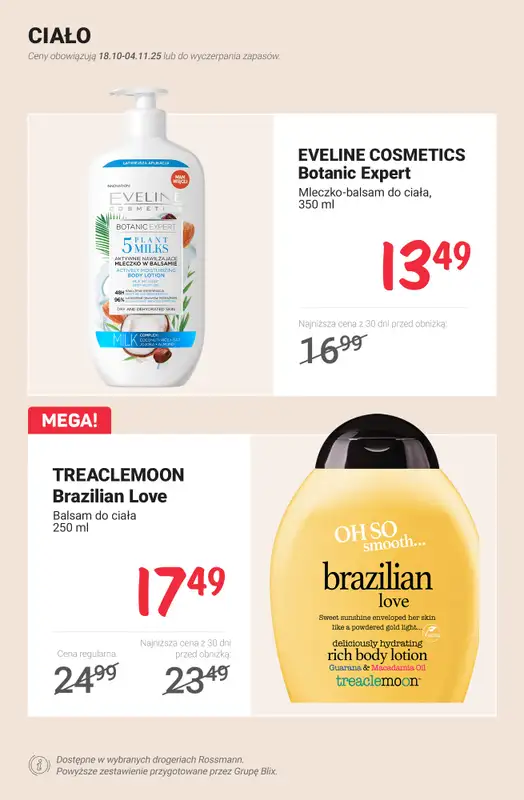 Rossmann - gazetka promocyjna Jesienny niezbędnik pielęgnacyjny - PROMOCJE od czwartku 30.10 do wtorku 04.11 - strona 6