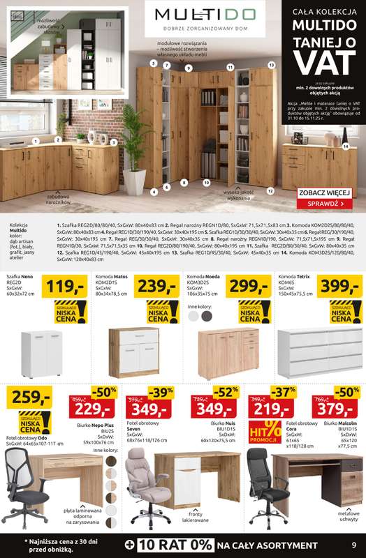 Black Red White - gazetka promocyjna Black Weeks do -55% na setki mebli i dodatk贸w. od czwartku 30.10 do niedzieli 16.11 - strona 9 Black Red White - gazetka promocyjna Black Weeks do -55% na setki mebli i dodatk贸w. od czwartku 30.10 do niedzieli 16.11 - strona 9