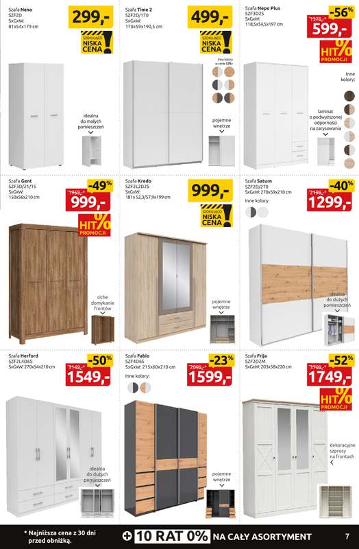 Black Red White - gazetka promocyjna Black Weeks do -55% na setki mebli i dodatków. od czwartku 30.10 do niedzieli 16.11 - strona 7