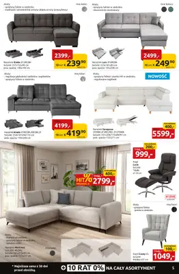 Black Red White - gazetka promocyjna Black Weeks do -55% na setki mebli i dodatków. od czwartku 30.10 do niedzieli 16.11 - strona 5 Black Red White - gazetka promocyjna Black Weeks do -55% na setki mebli i dodatków. od czwartku 30.10 do niedzieli 16.11 - strona 5